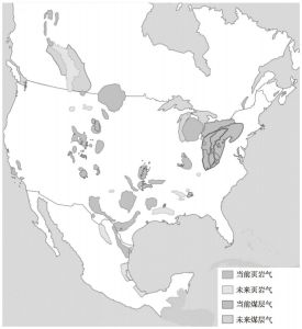 图5 北美洲页岩气分布情况