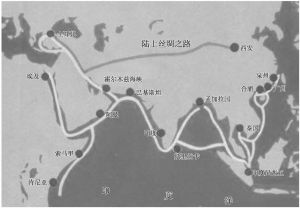 图2-1 丝绸之路地图