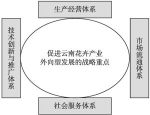 图7-1 促进云南花卉产业外向型发展的战略重点