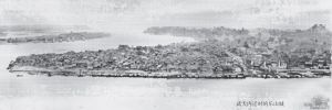 图3 日军1939年8月19日轰炸前的乐山县城照片