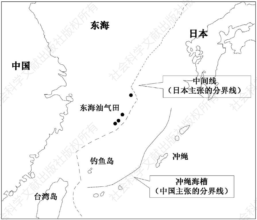 图12-1 中日东海划界示意图