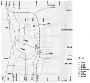 图1-7 郑州航空港经济综合实验区轨道交通规划
