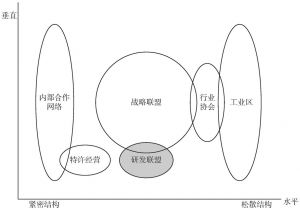 图2-1 研发联盟—网络组织类型