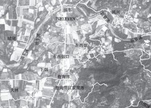 图2-5 鹿田里五个聚落的相对位置