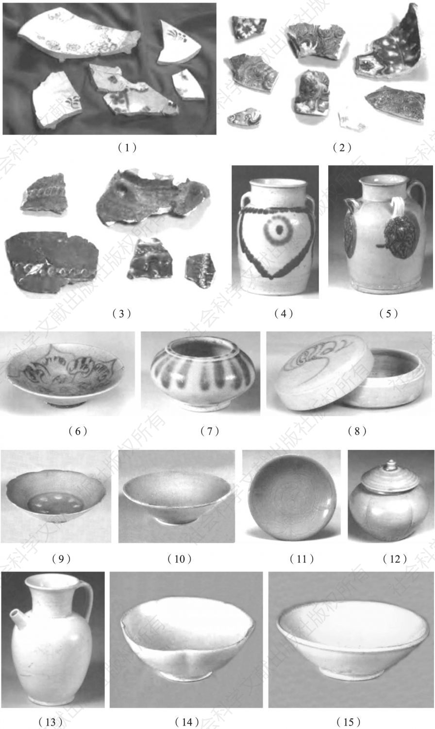 图2-2 扬州出土的陶瓷器标本