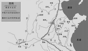 图1 明清京杭运河山东段及LQ位置图