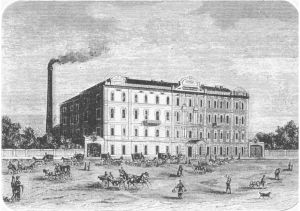 图3-10 1880年照片——圣彼得堡Ж.波尔马尼巧克力和糖果厂