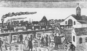图4-4 19世纪下半叶木版画——铁路