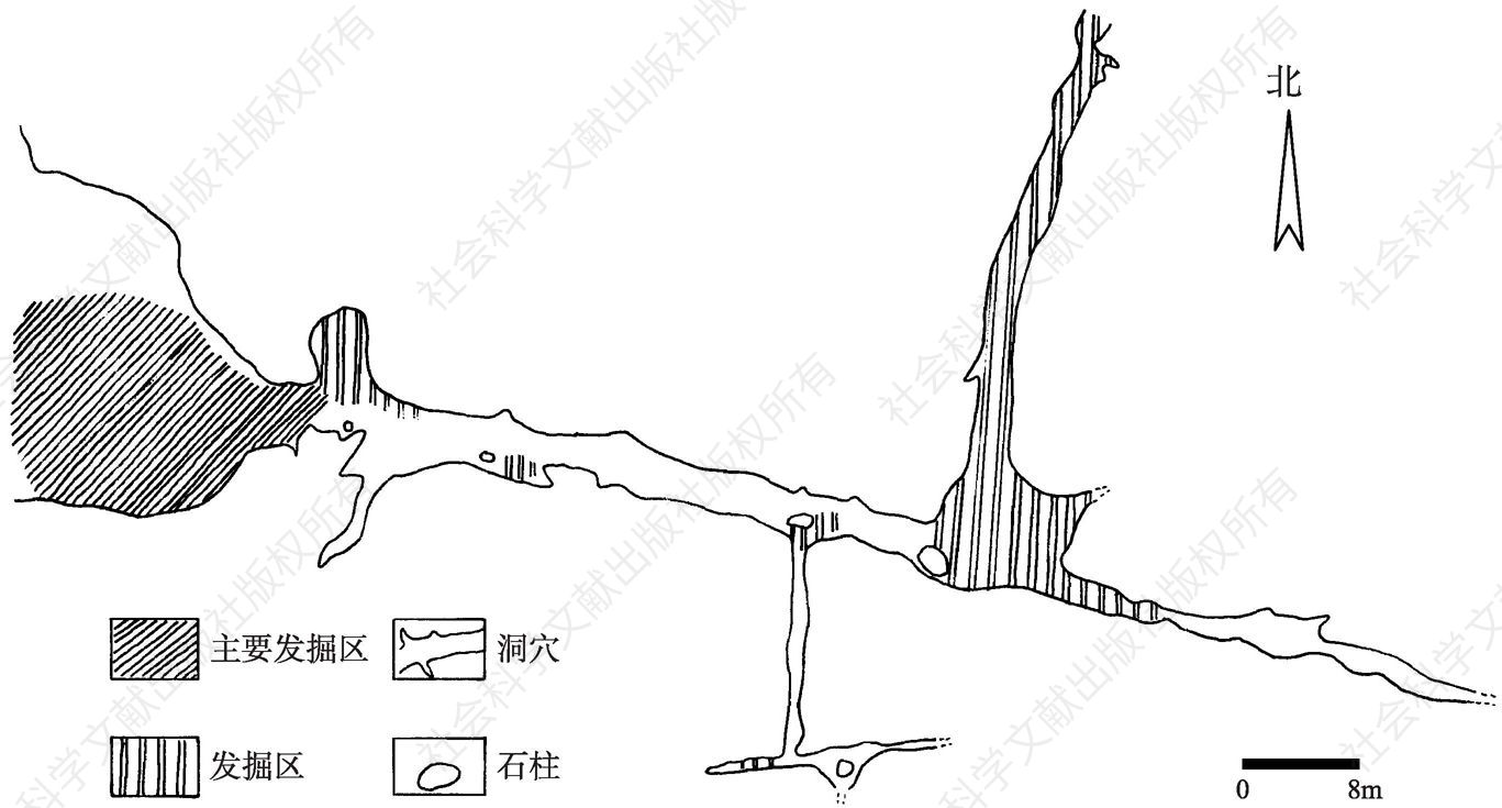图2-2 观音洞遗址平面
