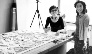 图5 本文作者在比特瑞斯·科伦位于纽约艺术设计博物馆的工作室对其进行采访
