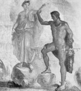 图11 珀尔修斯将梅杜萨的头割下献给雅典娜