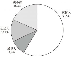 图6.2 南京市流动人口自我身份归属认知状况（N=300）
