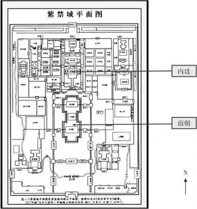 图49 明、清北京紫禁城建筑平面图