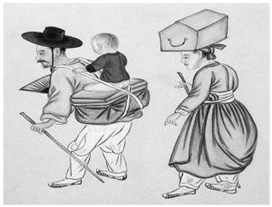 图8 方物商人（《岐山风俗图》，19世纪末）