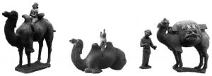 图2-13 骆驼俑与胡人俑