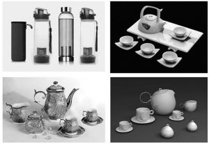 图8-7 不同风格样式的现代茶具
