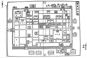 图5-1 明代宁夏城图