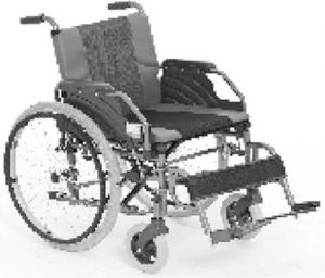 图1 铝合金加强型加宽轮椅