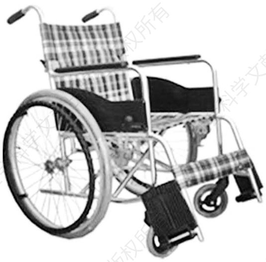 图2 松永铝合金轮椅（背折叠）