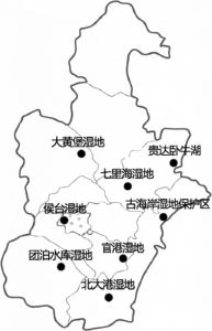 图5 天津市湿地分布现状