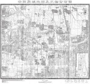 安阳市文物局测绘的殷墟保护范围地形图（1999年）