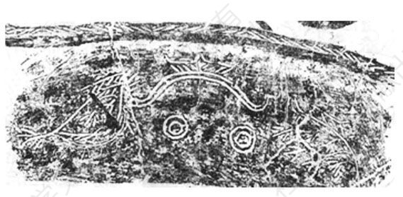 图1-6 河姆渡遗址出土的陶器纹饰
