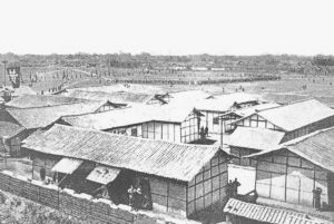 晚清成都的较场和兵营。E.华莱士摄，1903年。