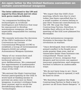 图11-1 100多家科技公司总裁致联合国《特定常规武器公约》会议的公开信