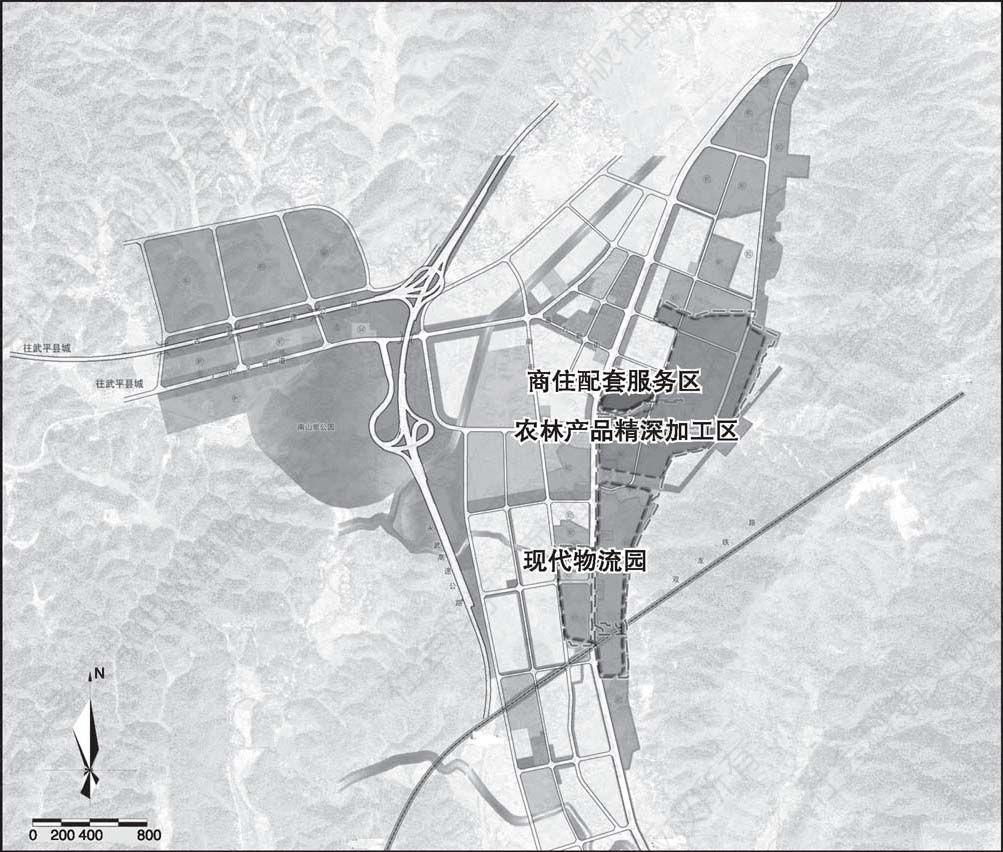 图2-6 武平县高新技术产业园区十方拓展区规划