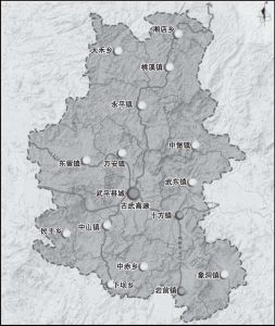 图3-1 武平县域城镇体系