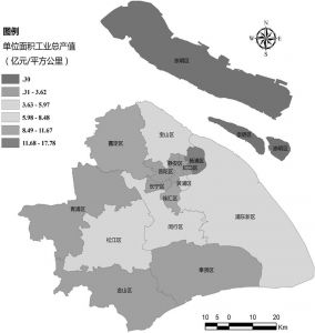 图9 2017年上海工业空间分布