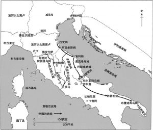 图9 前49年，意大利战役