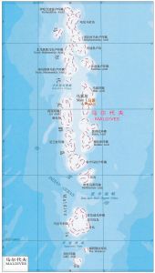 马尔代夫行政区划图