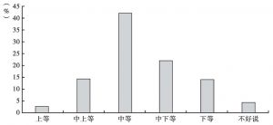 图3 民众对黑龙江省经济实力在国内所处位置的评价情况