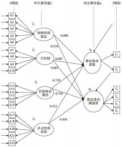 图6-4 社会性别系统模型路径分析