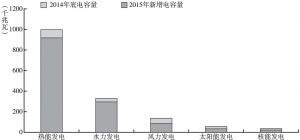图4 中国不同发电源的电容量