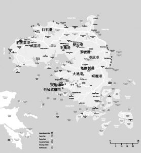 图3 民丹岛华人庙宇分布