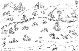 图2 《郑和航海图》中的新加坡位置（淡马锡）