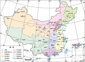 图1 遥感监测的中国75个主要城市区域分布