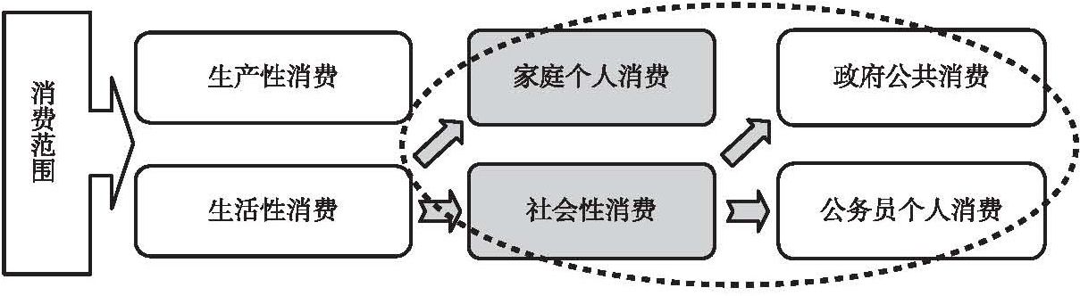 图1-1 项目研究消费范围界定