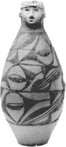 图1 大地湾人形彩陶瓶