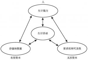 图2-1 生计的组成要素及其转换