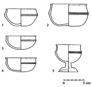 图1 玻璃杯剖面线描图