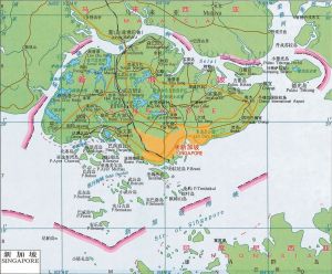 新加坡行政区划图