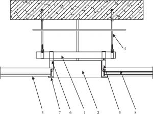 图1 山东万得福装饰工程有限公司实用新型建筑吊顶技术示意