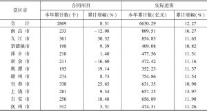 表5 江西省引进省外项目资金情况统计