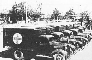 图5 可放置四具担架的战地救护车