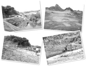 图4-8 东衡村矿坑整治中照片