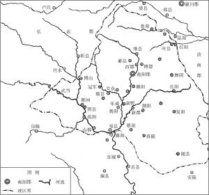 图三 南阳地区汉代形势图
