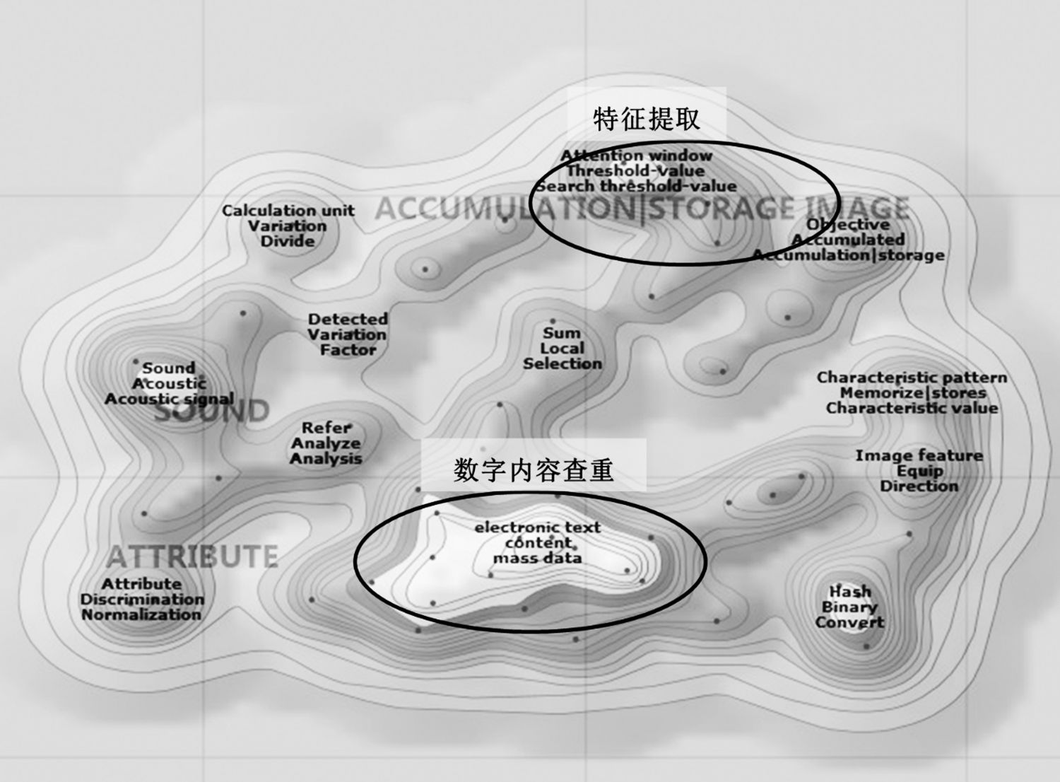 图5-20 日本电报电话公司文本相似特征提取及内容查重技术构成分布